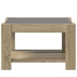 vidaXL Măsuță de cafea cu LED stejar sonoma 73x53x45 cm lemn prelucrat vidaXL Măsuță de cafea cu LED stejar sonoma 73x53x45 cm lemn prelucrat