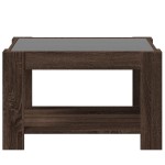 vidaXL Măsuță de cafea cu LED stejar maro 73x53x45 cm lemn prelucrat vidaXL Măsuță de cafea cu LED stejar maro 73x53x45 cm lemn prelucrat