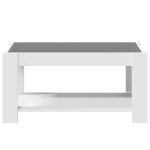 vidaXL Măsuță de cafea cu LED, alb, 93x53x45 cm, lemn prelucrat vidaXL Măsuță de cafea cu LED, alb, 93x53x45 cm, lemn prelucrat