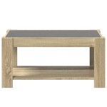 vidaXL Măsuță de cafea cu LED stejar sonoma 93x53x45 cm lemn prelucrat