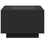 vidaXL Măsuță de cafea cu LED, negru, 60x60x40 cm, lemn prelucrat vidaXL Măsuță de cafea cu LED, negru, 60x60x40 cm, lemn prelucrat