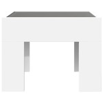 vidaXL Măsuță de cafea cu LED infinity, alb, 40x40x30 cm vidaXL Măsuță de cafea cu LED infinity, alb, 40x40x30 cm
