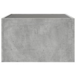 vidaXL Măsuță de cafea cu LED infinity, gri beton, 50x50x30 cm vidaXL Măsuță de cafea cu LED infinity, gri beton, 50x50x30 cm