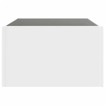 vidaXL Măsuță de cafea cu LED infinity, alb, 70x50x30 cm vidaXL Măsuță de cafea cu LED infinity, alb, 70x50x30 cm