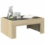 vidaXL Măsuță de cafea cu LED infinity, stejar sonoma, 70x50x30 cm vidaXL Măsuță de cafea cu LED infinity, stejar sonoma, 70x50x30 cm