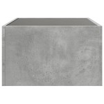 vidaXL Măsuță de cafea cu LED infinity, gri beton, 70x50x30 cm vidaXL Măsuță de cafea cu LED infinity, gri beton, 70x50x30 cm