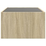 vidaXL Măsuță de cafea cu LED infinity, stejar sonoma, 90x50x30 cm vidaXL Măsuță de cafea cu LED infinity, stejar sonoma, 90x50x30 cm