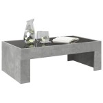 vidaXL Măsuță de cafea cu LED infinity, gri beton, 90x50x30 cm vidaXL Măsuță de cafea cu LED infinity, gri beton, 90x50x30 cm