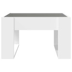 vidaXL Măsuță de cafea cu LED infinity, alb, 50x53x30 cm vidaXL Măsuță de cafea cu LED infinity, alb, 50x53x30 cm