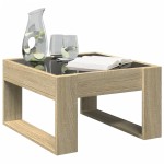 vidaXL Măsuță de cafea cu LED infinity, stejar sonoma, 50x53x30 cm vidaXL Măsuță de cafea cu LED infinity, stejar sonoma, 50x53x30 cm