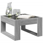 vidaXL Măsuță de cafea cu LED infinity, gri sonoma, 50x53x30 cm vidaXL Măsuță de cafea cu LED infinity, gri sonoma, 50x53x30 cm