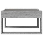 vidaXL Măsuță de cafea cu LED infinity, gri sonoma, 50x53x30 cm vidaXL Măsuță de cafea cu LED infinity, gri sonoma, 50x53x30 cm