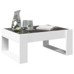 vidaXL Măsuță de cafea cu LED infinity, alb, 70x53x30 cm vidaXL Măsuță de cafea cu LED infinity, alb, 70x53x30 cm