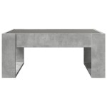 vidaXL Măsuță de cafea cu LED infinity, gri beton, 70x53x30 cm vidaXL Măsuță de cafea cu LED infinity, gri beton, 70x53x30 cm