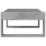 vidaXL Măsuță de cafea cu LED infinity, gri beton, 70x53x30 cm vidaXL Măsuță de cafea cu LED infinity, gri beton, 70x53x30 cm