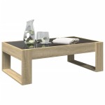 vidaXL Măsuță de cafea cu LED infinity, stejar sonoma, 90x53x30 cm vidaXL Măsuță de cafea cu LED infinity, stejar sonoma, 90x53x30 cm
