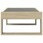 vidaXL Măsuță de cafea cu LED infinity, stejar sonoma, 90x53x30 cm vidaXL Măsuță de cafea cu LED infinity, stejar sonoma, 90x53x30 cm