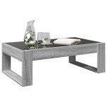 vidaXL Măsuță de cafea cu LED infinity, gri sonoma, 90x53x30 cm vidaXL Măsuță de cafea cu LED infinity, gri sonoma, 90x53x30 cm