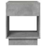 vidaXL Măsuță de cafea cu LED infinity, gri beton, 40x40x50 cm vidaXL Măsuță de cafea cu LED infinity, gri beton, 40x40x50 cm
