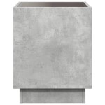 vidaXL Măsuță de cafea cu LED infinity, gri beton, 40x40x50 cm vidaXL Măsuță de cafea cu LED infinity, gri beton, 40x40x50 cm