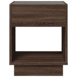 vidaXL Măsuță de cafea cu LED infinity, stejar maro, 40x40x50 cm vidaXL Măsuță de cafea cu LED infinity, stejar maro, 40x40x50 cm