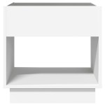 vidaXL Măsuță de cafea cu LED infinity, alb, 50x50x50 cm vidaXL Măsuță de cafea cu LED infinity, alb, 50x50x50 cm