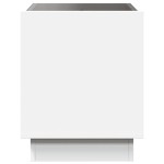 vidaXL Măsuță de cafea cu LED infinity, alb, 50x50x50 cm vidaXL Măsuță de cafea cu LED infinity, alb, 50x50x50 cm