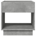 vidaXL Măsuță de cafea cu LED infinity, gri beton, 50x50x50 cm vidaXL Măsuță de cafea cu LED infinity, gri beton, 50x50x50 cm