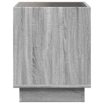 vidaXL Măsuță de cafea cu LED infinity, gri sonoma, 50x50x50 cm vidaXL Măsuță de cafea cu LED infinity, gri sonoma, 50x50x50 cm