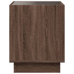 vidaXL Măsuță de cafea cu LED infinity, stejar maro, 50x50x50 cm vidaXL Măsuță de cafea cu LED infinity, stejar maro, 50x50x50 cm