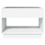 vidaXL Măsuță de cafea cu LED infinity, alb, 70x50x50 cm vidaXL Măsuță de cafea cu LED infinity, alb, 70x50x50 cm