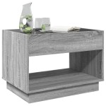 vidaXL Măsuță de cafea cu LED infinity, gri sonoma, 70x50x50 cm vidaXL Măsuță de cafea cu LED infinity, gri sonoma, 70x50x50 cm