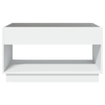 vidaXL Măsuță de cafea cu LED infinity, alb, 90x50x50 cm vidaXL Măsuță de cafea cu LED infinity, alb, 90x50x50 cm