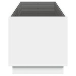 vidaXL Măsuță de cafea cu LED infinity, alb, 90x50x50 cm vidaXL Măsuță de cafea cu LED infinity, alb, 90x50x50 cm