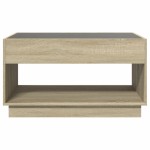 vidaXL Măsuță de cafea cu LED infinity, stejar sonoma, 90x50x50 cm vidaXL Măsuță de cafea cu LED infinity, stejar sonoma, 90x50x50 cm