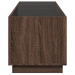 vidaXL Măsuță de cafea cu LED infinity, stejar maro, 90x50x50 cm vidaXL Măsuță de cafea cu LED infinity, stejar maro, 90x50x50 cm