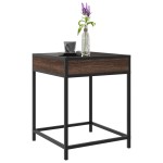 vidaXL Măsuță de cafea cu LED infinity, stejar maro, 40x40x51 cm vidaXL Măsuță de cafea cu LED infinity, stejar maro, 40x40x51 cm