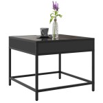 vidaXL Măsuță de cafea cu LED infinity, negru, 50x50x41 cm vidaXL Măsuță de cafea cu LED infinity, negru, 50x50x41 cm