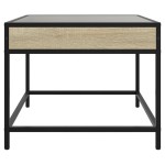 vidaXL Măsuță de cafea cu LED infinity, stejar sonoma, 50x50x41 cm vidaXL Măsuță de cafea cu LED infinity, stejar sonoma, 50x50x41 cm