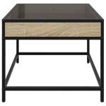 vidaXL Măsuță de cafea cu LED infinity, stejar sonoma, 50x50x41 cm vidaXL Măsuță de cafea cu LED infinity, stejar sonoma, 50x50x41 cm