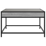 vidaXL Măsuță de cafea cu LED infinity, gri sonoma, 70x50x41 cm vidaXL Măsuță de cafea cu LED infinity, gri sonoma, 70x50x41 cm