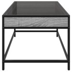 vidaXL Măsuță de cafea cu LED infinity, gri sonoma, 70x50x41 cm vidaXL Măsuță de cafea cu LED infinity, gri sonoma, 70x50x41 cm