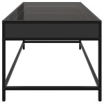 vidaXL Măsuță de cafea cu LED infinity, negru, 90x50x41 cm vidaXL Măsuță de cafea cu LED infinity, negru, 90x50x41 cm
