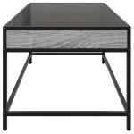 vidaXL Măsuță de cafea cu LED infinity, gri sonoma, 90x50x41 cm vidaXL Măsuță de cafea cu LED infinity, gri sonoma, 90x50x41 cm