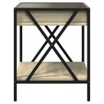 vidaXL Măsuță de cafea cu LED infinity, stejar sonoma, 40x40x49 cm vidaXL Măsuță de cafea cu LED infinity, stejar sonoma, 40x40x49 cm