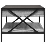 vidaXL Măsuță de cafea cu LED infinity, gri sonoma, 70x50x38 cm vidaXL Măsuță de cafea cu LED infinity, gri sonoma, 70x50x38 cm