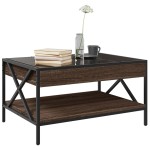 vidaXL Măsuță de cafea cu LED infinity, stejar maro, 70x50x38 cm vidaXL Măsuță de cafea cu LED infinity, stejar maro, 70x50x38 cm