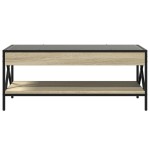 vidaXL Măsuță de cafea cu LED infinity, stejar sonoma, 90x50x38 cm vidaXL Măsuță de cafea cu LED infinity, stejar sonoma, 90x50x38 cm