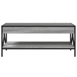 vidaXL Măsuță de cafea cu LED infinity, gri sonoma, 90x50x38 cm vidaXL Măsuță de cafea cu LED infinity, gri sonoma, 90x50x38 cm