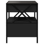 vidaXL Măsuță de cafea cu LED infinity, negru, 40x40x51 cm vidaXL Măsuță de cafea cu LED infinity, negru, 40x40x51 cm